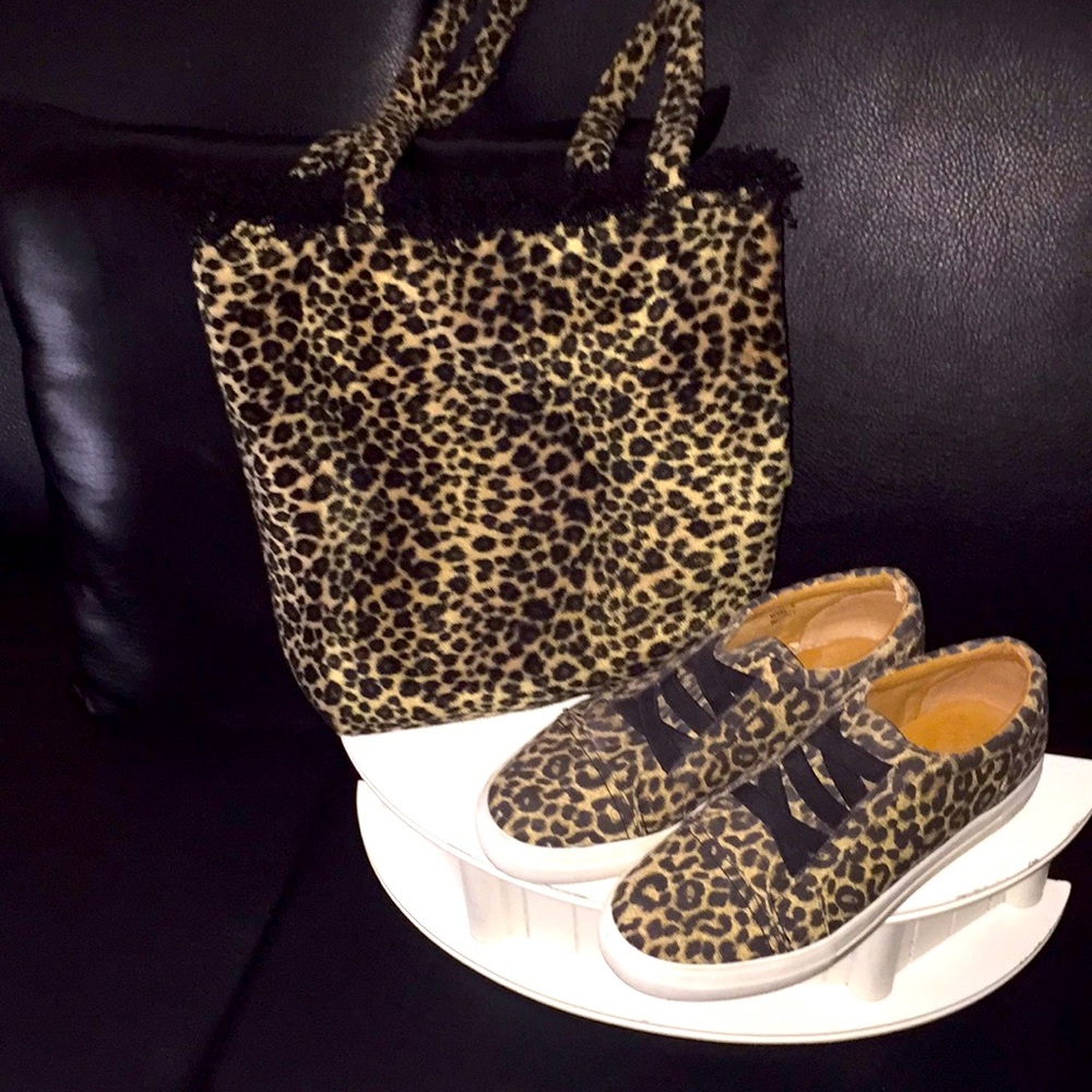 REPORT LEOPARD SNEAKERS -ROWDY SZ 9